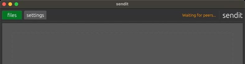 sendit screenshot from its GitHub page